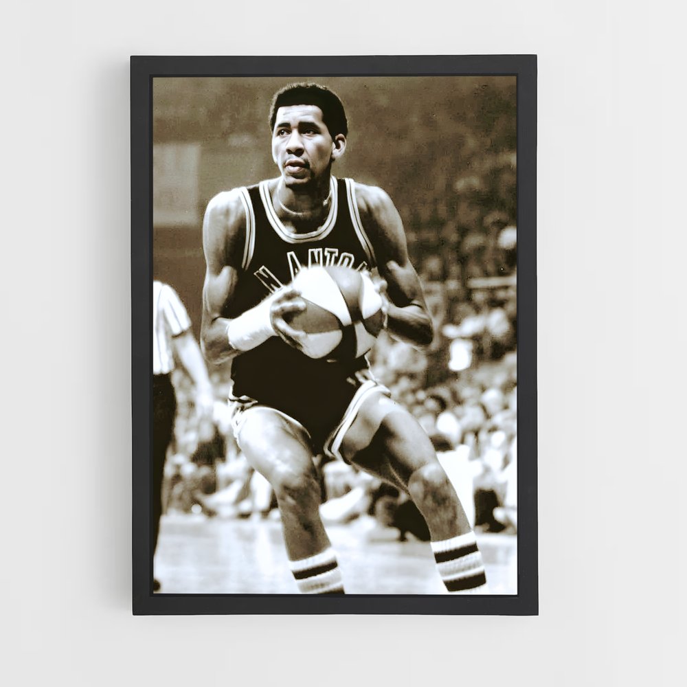 Poster Gervin au Panier – affiche Basketball (vue 2)